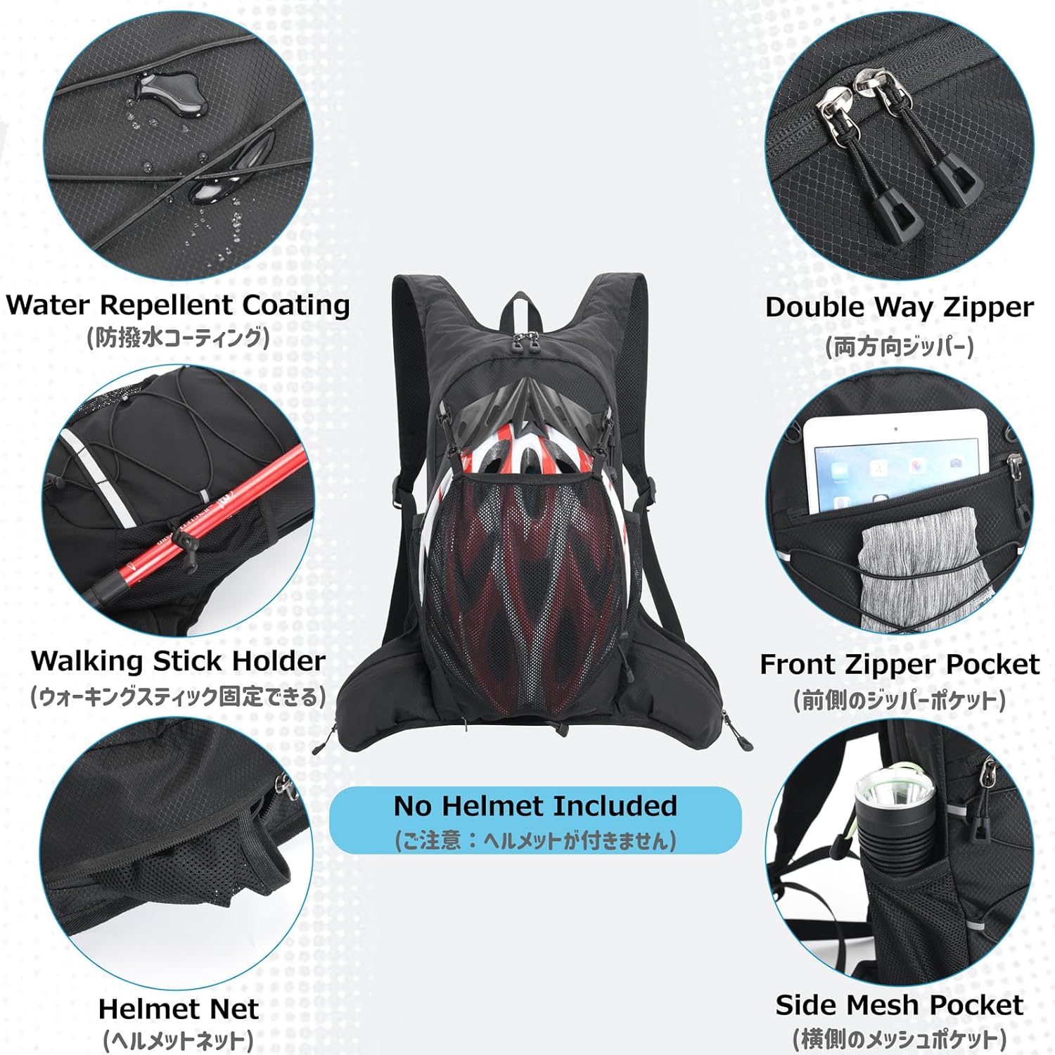 Azarxis Hiking Hydration Pack Running Backpack Lightweight Daypack Vest for Women Men Marathon Cycling Biking Trail Race Jogging Rave (Black with 2L Water Bladder)