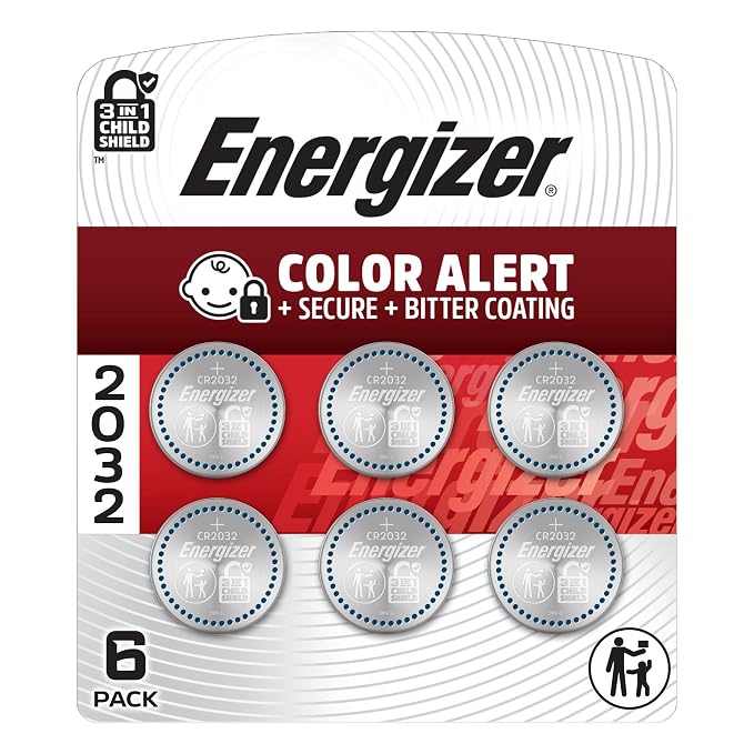 Energizer 2032 Lithium Batteries, 6 Count