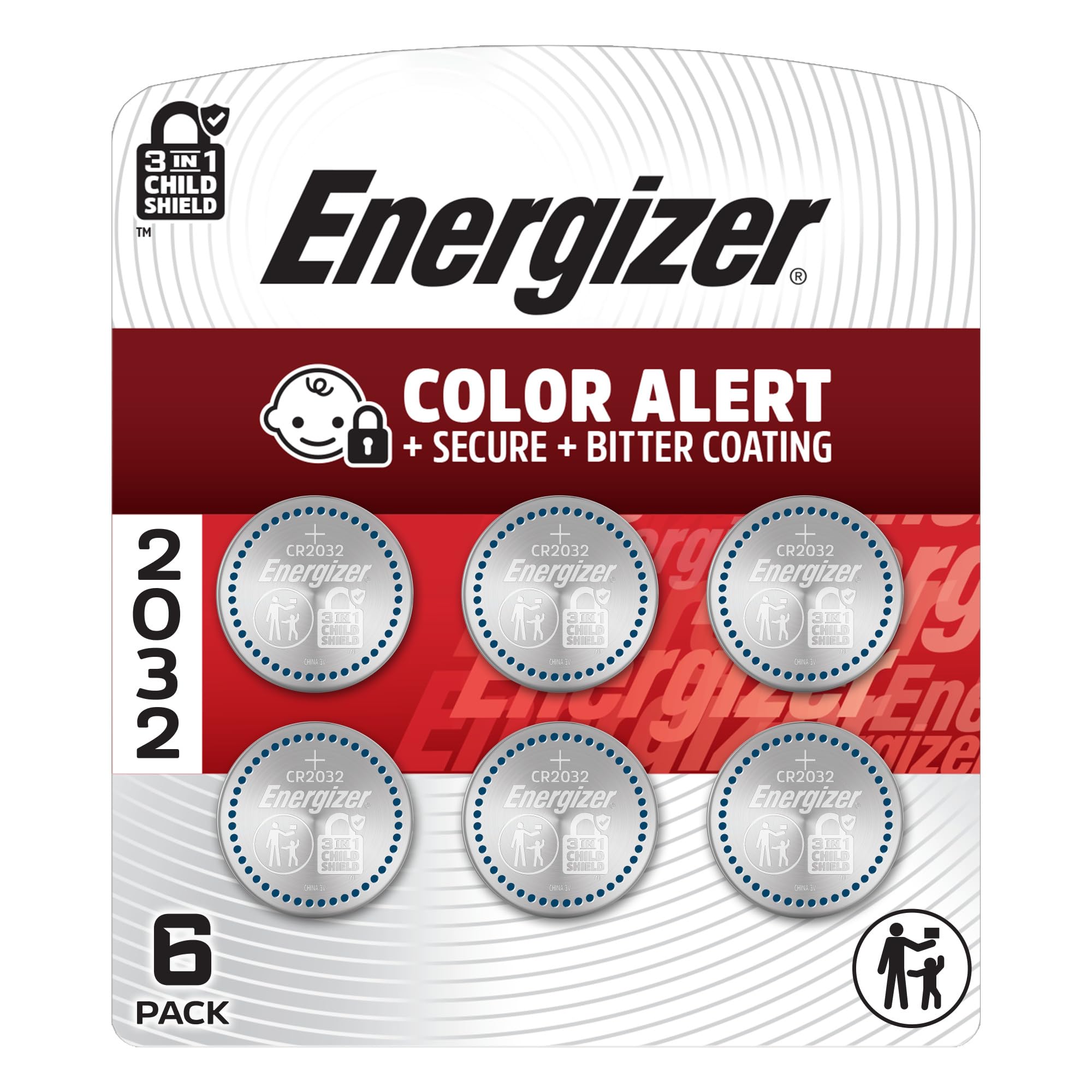 Energizer 2032 3V Lithium Coin Battery 6 Pack | Long-Lasting Power for Devices - main product image