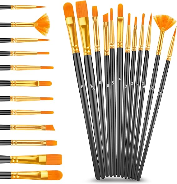 Caliart 80 Colors Acrylic Paint Set with 12 Brushes