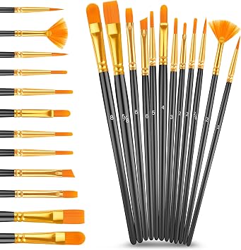 Caliart 80 Colors Acrylic Paint Set with 12 Brushes
