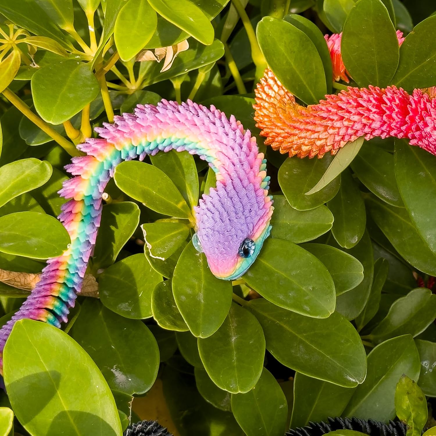 3D Printed Snake, Articulated Flexible 3D Printed Animals Fidget Toy, Realistic Slithering Design,Fidget Toys Gifts for Halloween