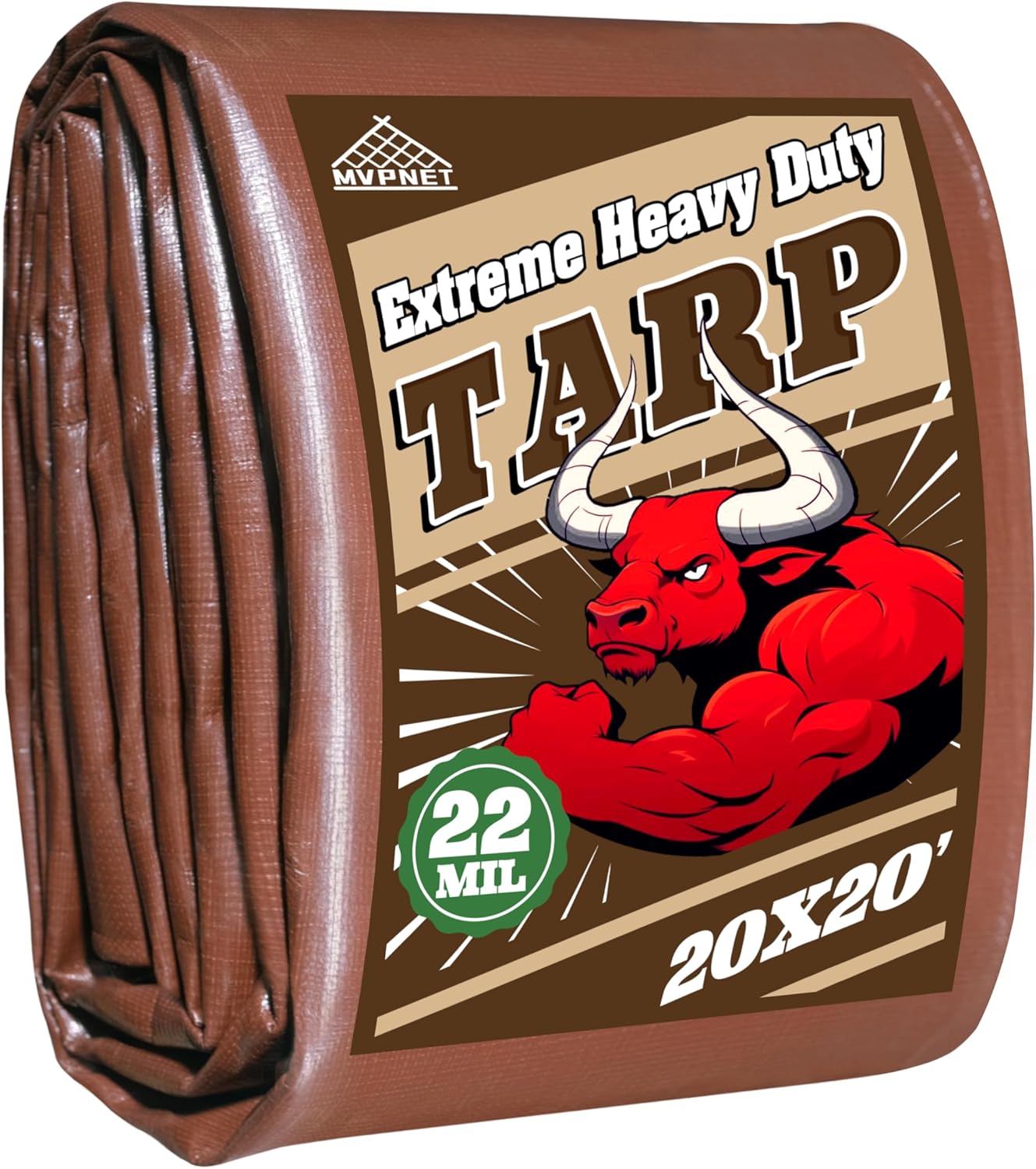 20×20 FT Heavy-Duty Waterproof Tarp – UV-Resistant & Tear-Proof