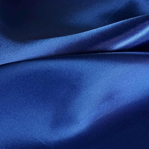 Efavormart - 10 caminos de mesa de satén azul rey de 12 x 108 pulgadas