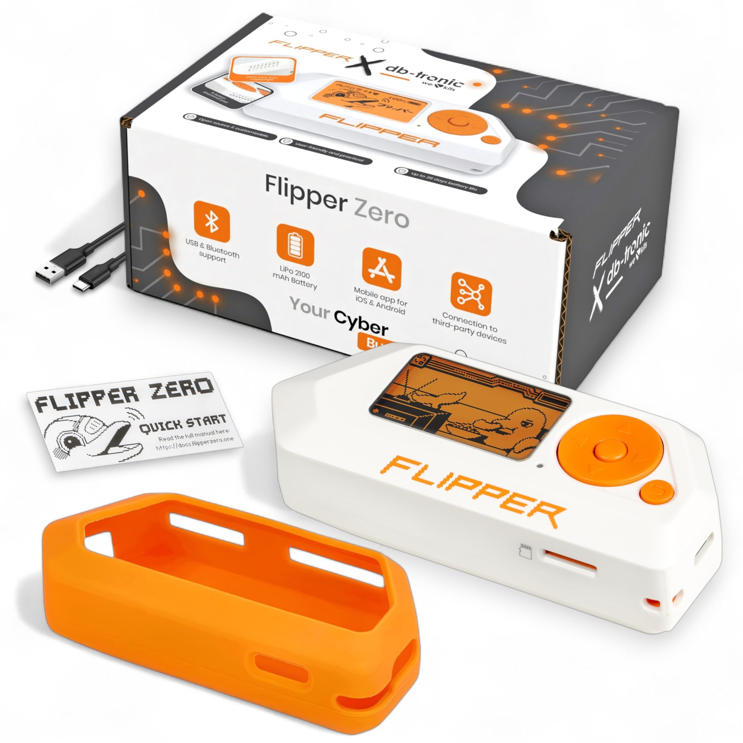 db-tronic Flipper Zero Set | Flipper Zero | Silicone Case