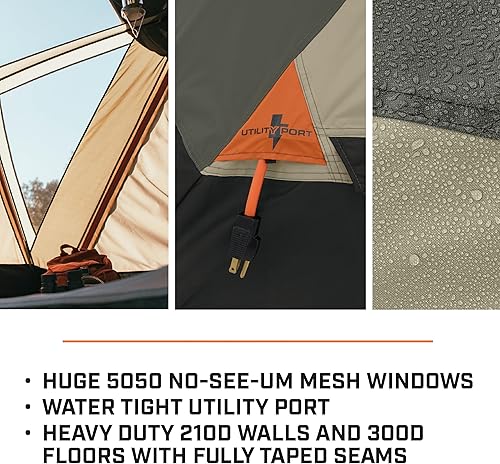 Miniatura 4 de Bushnell Tent | Instant Pop Up 3P / 4P/ 6P / 8P Hub Style Tents | Best Pop Up Tent for Camping, Hiking, Family Camping, Hunting, Fishing, and