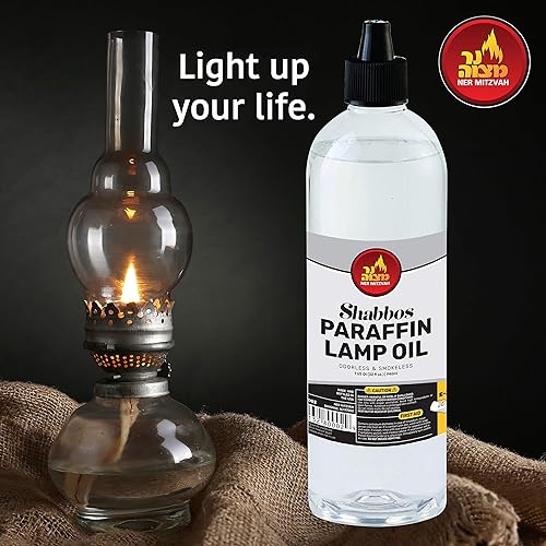 Miniatura 5 de Ner Mitzvah Paraffin Lamp Oil, Clear Smokeless, Odorless, Clean Burning Fuel for Indoor and Outdoor, Use with E - Z Fill Cap and Pouring Spout, 32oz