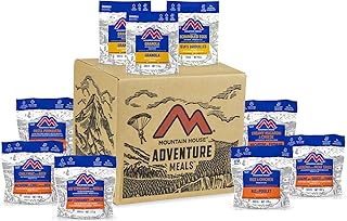 Mountain House 72-Hour Emergency Meal Kit - Granola with Milk and Blueberries|Scrambled Eggs with Bacon|Chili Mac with Beef|Lasagna with Meat Sauce|Rice and Chicken|Pasta Primavera|Mac and Cheese
