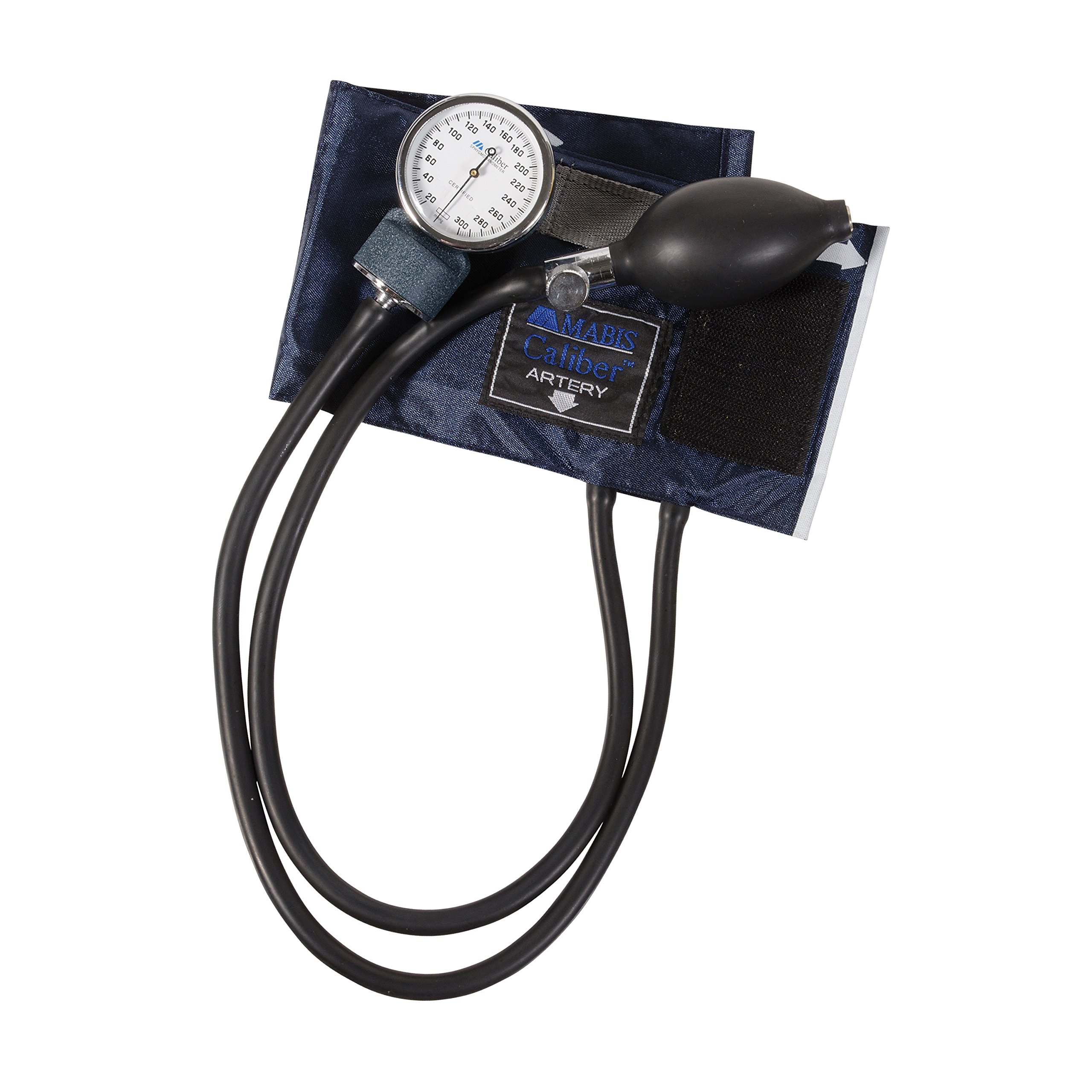 Mabis Kaliber Series Aneroid Sphygmomanometer ręczny monitor ciśnienia krwi, rozmiar mankietu 7,7 do 11,3 cala, dziecko