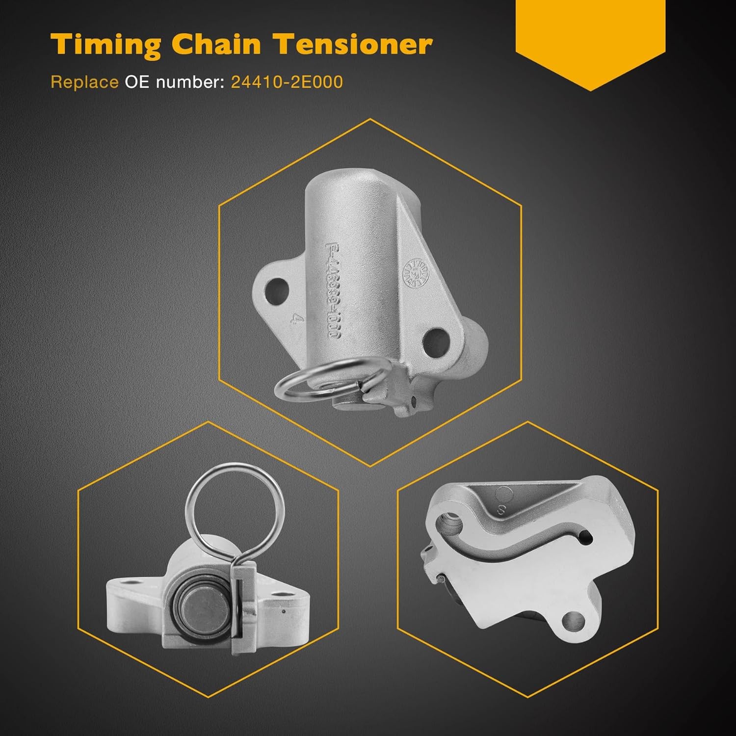 Timing Chain Kit With Intake/Exhaust VVT Gear Sprocket, Compatible with 2011-2014 Hyundai Elantra Cpupe 2012-2013 KIA Soul, 1.8 2.0L Engine, Replace# 24350-2E001 24370-2E000 24410-2E000 918-795