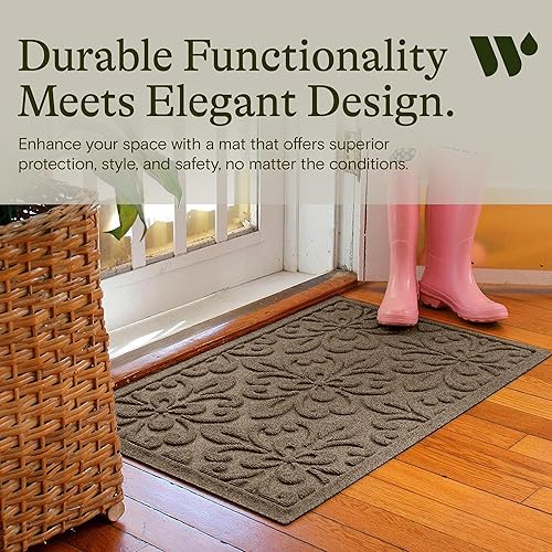 Miniatura 7 de Bungalow Flooring Waterhog - Tapete para puerta, 2 x 3 pies, fabricado en Estados Unidos, duradero y decorativo, antideslizante, interiorexterior,