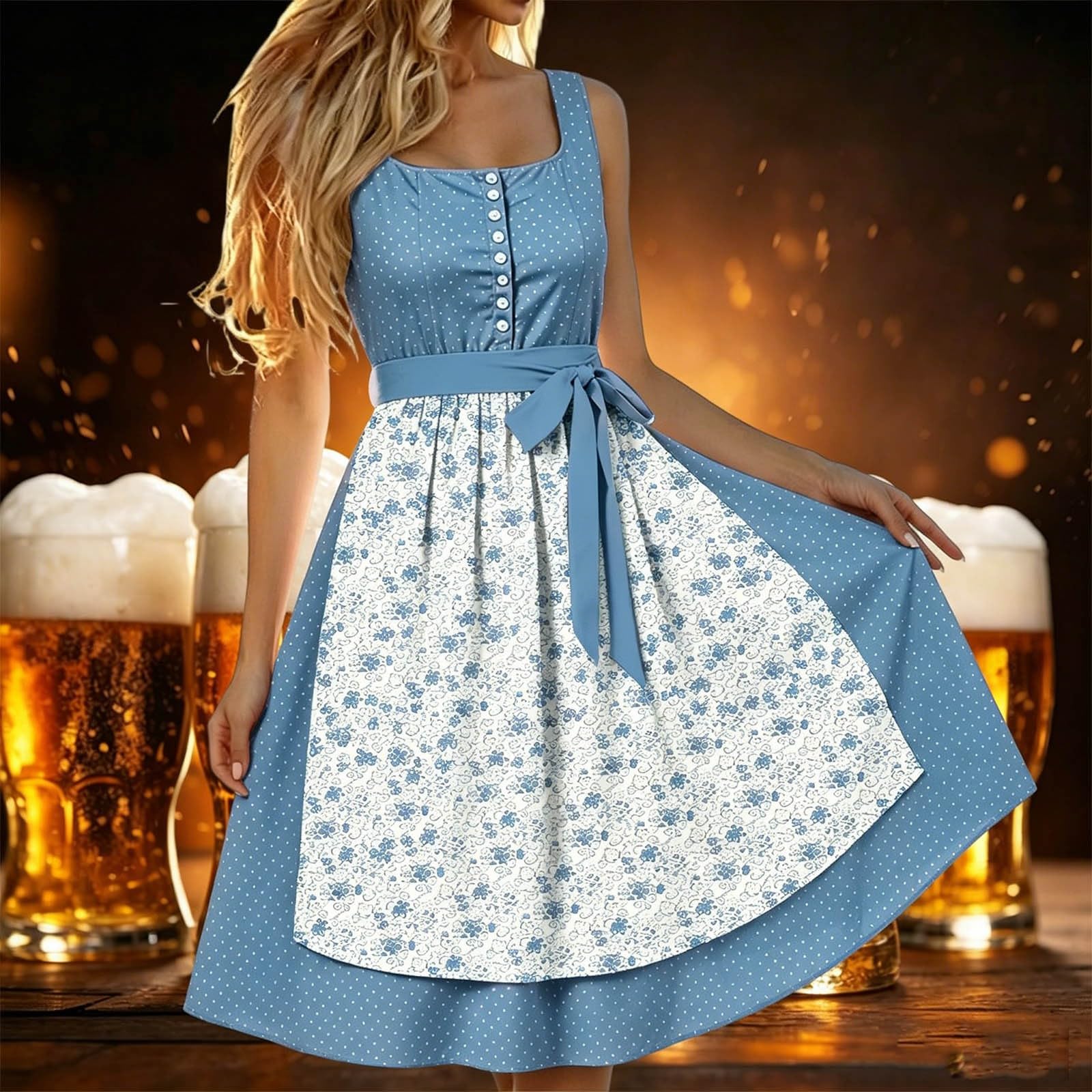 Robe ottomane pour un cosplay festif bavarois/de la bière, tenue historique élégante pour les concours et événements à thème
