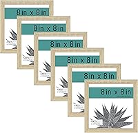 Vista 39 de MCS Gallery Essential - Marcos de fotos, juego de marcos de pared para galería de fotos, grano de madera natural, 8 x 8 pulgadas, paquete de 2