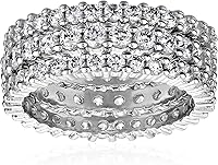 Vista 1 de Tienda Collection Cubic Zirconia All-Around Band Stacking Ring Set