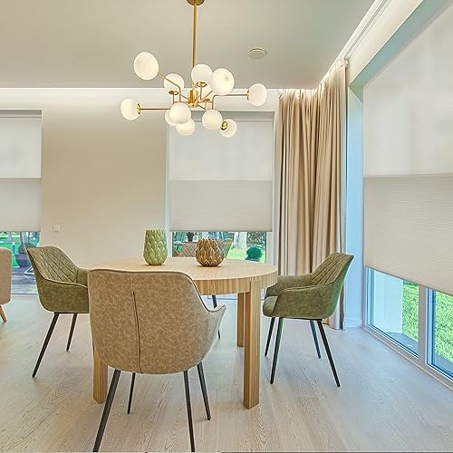 Miniatura 9 de MOOD Persianas celulares personalizadas  El lujo cumple con la función  Inalámbrico de arriba hacia abajo  Celdas de panal de abeja filtrantes de