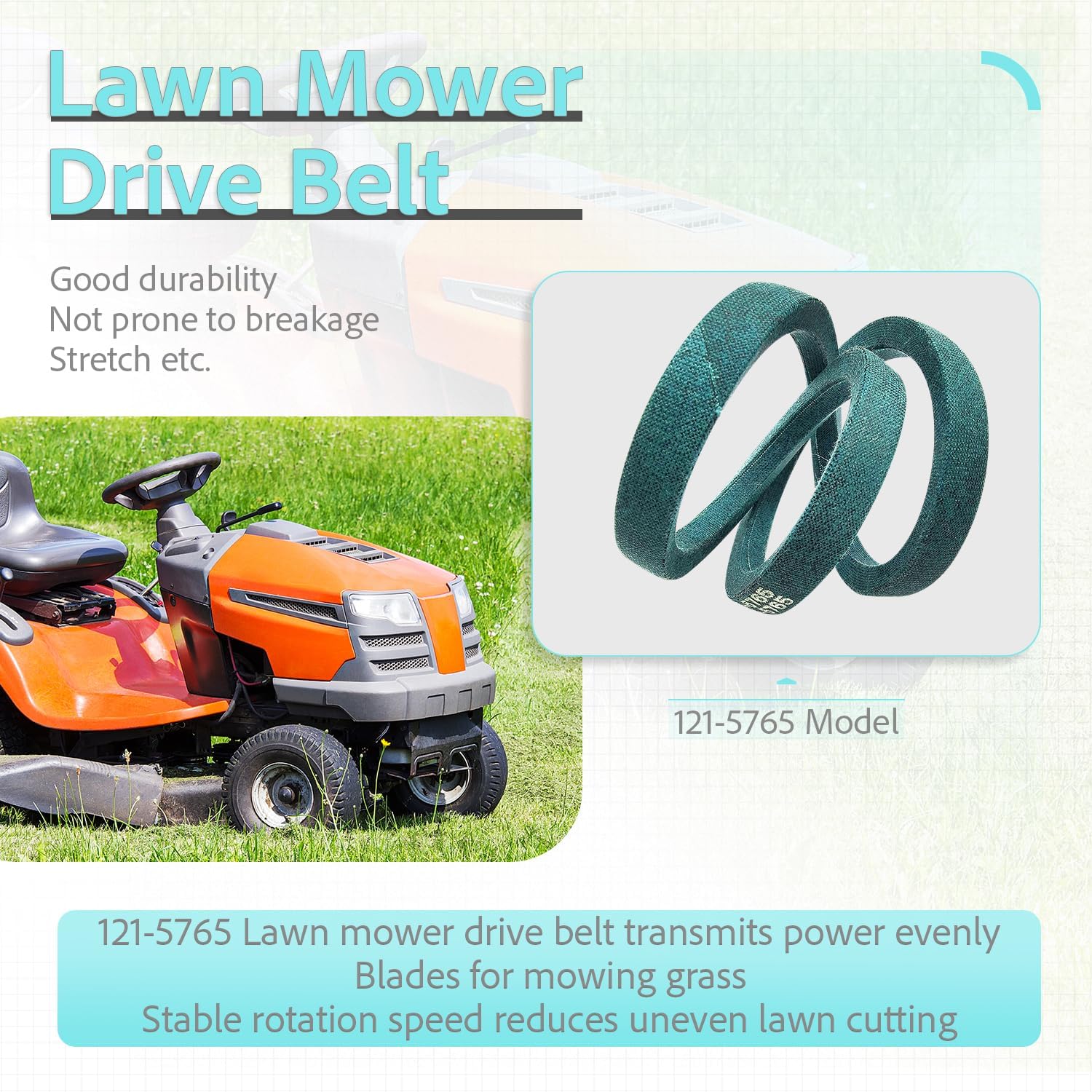 Ye Language Drive Belt fits Toro 121-5765 Timemaster Turfmaster 30" Mower PTO Belt 20200 20199
