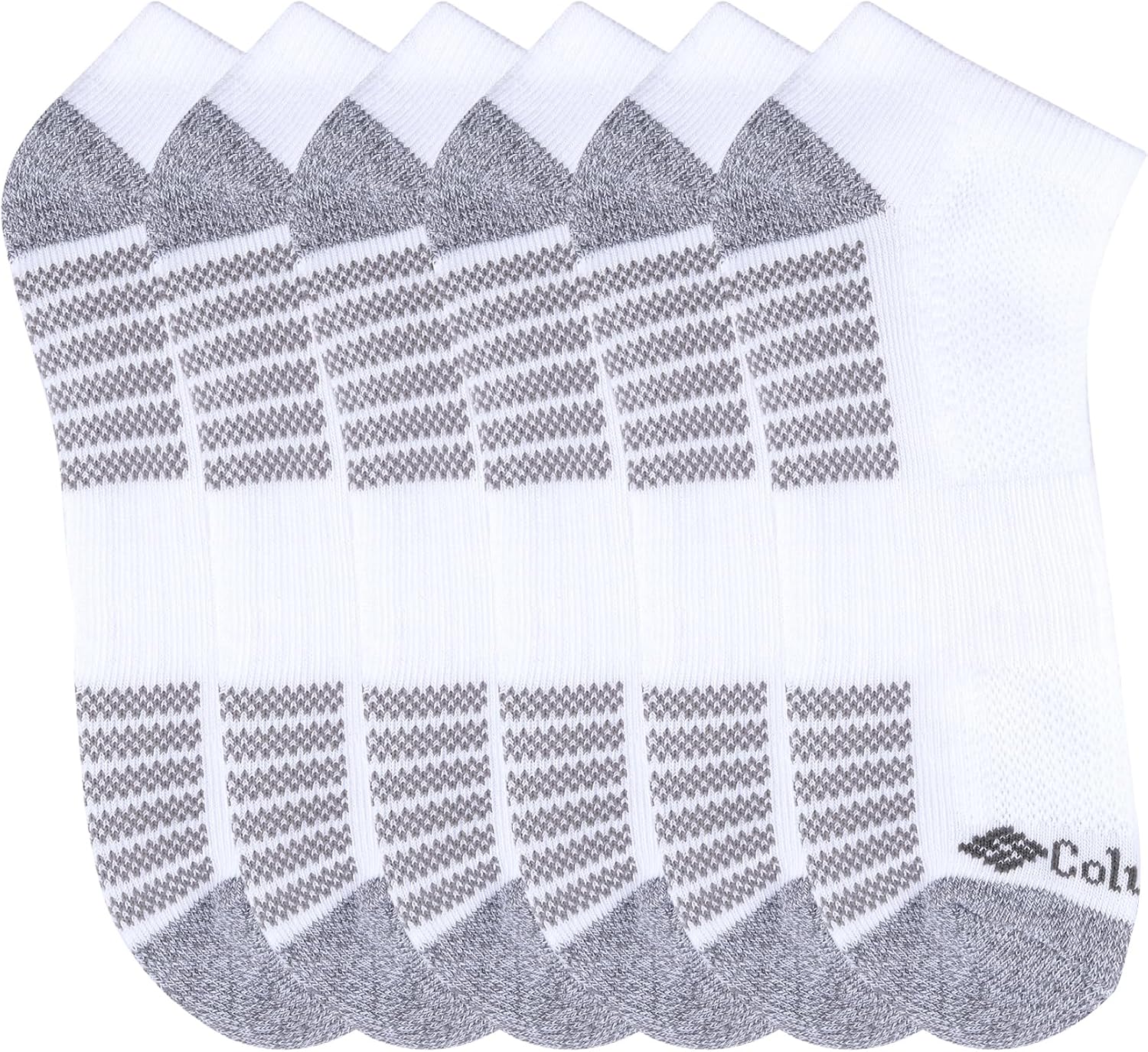 Columbia Men's Athletic Cushioned Arch Support No Show Socks Multipack