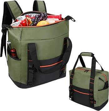 Tirrinia 36 Can Leakproof Cooler Backpack | Waterproof Insulated Leakproof Cooler Backpack. Great for Camping, Beach, Fishing, Travel. Perfect for Men and Women