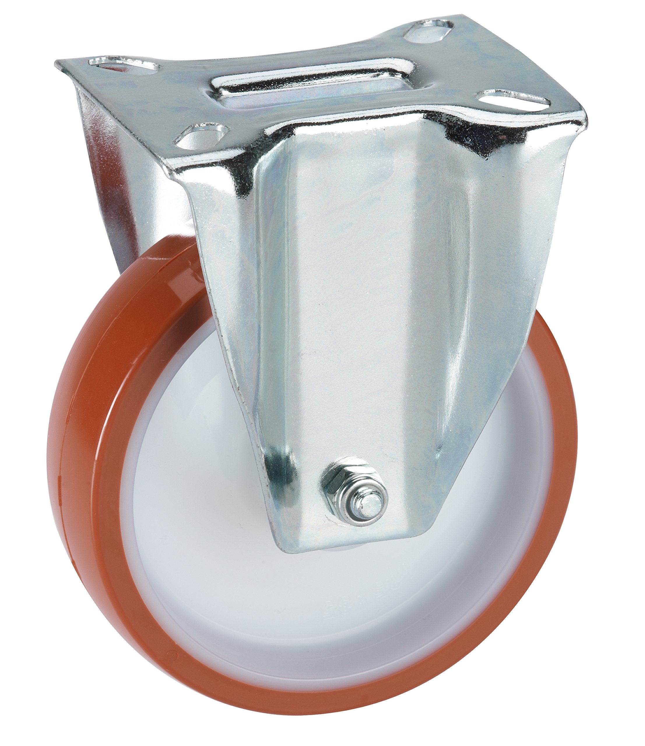 Dörner + Helmer 733541 Fixed Castor with Plate – Red