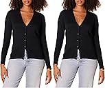 Amazon Essentials Women's Lightweight V-Neck Cardigan Sweater