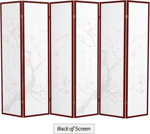 Miniatura 23 de Red Lantern SS-BLOSSOM-Black-4P - Divisor de habitación, 4 paneles, color negro Negro -,Natural,Rosewood,Miel,https://www.amazon.com/dp/undefined