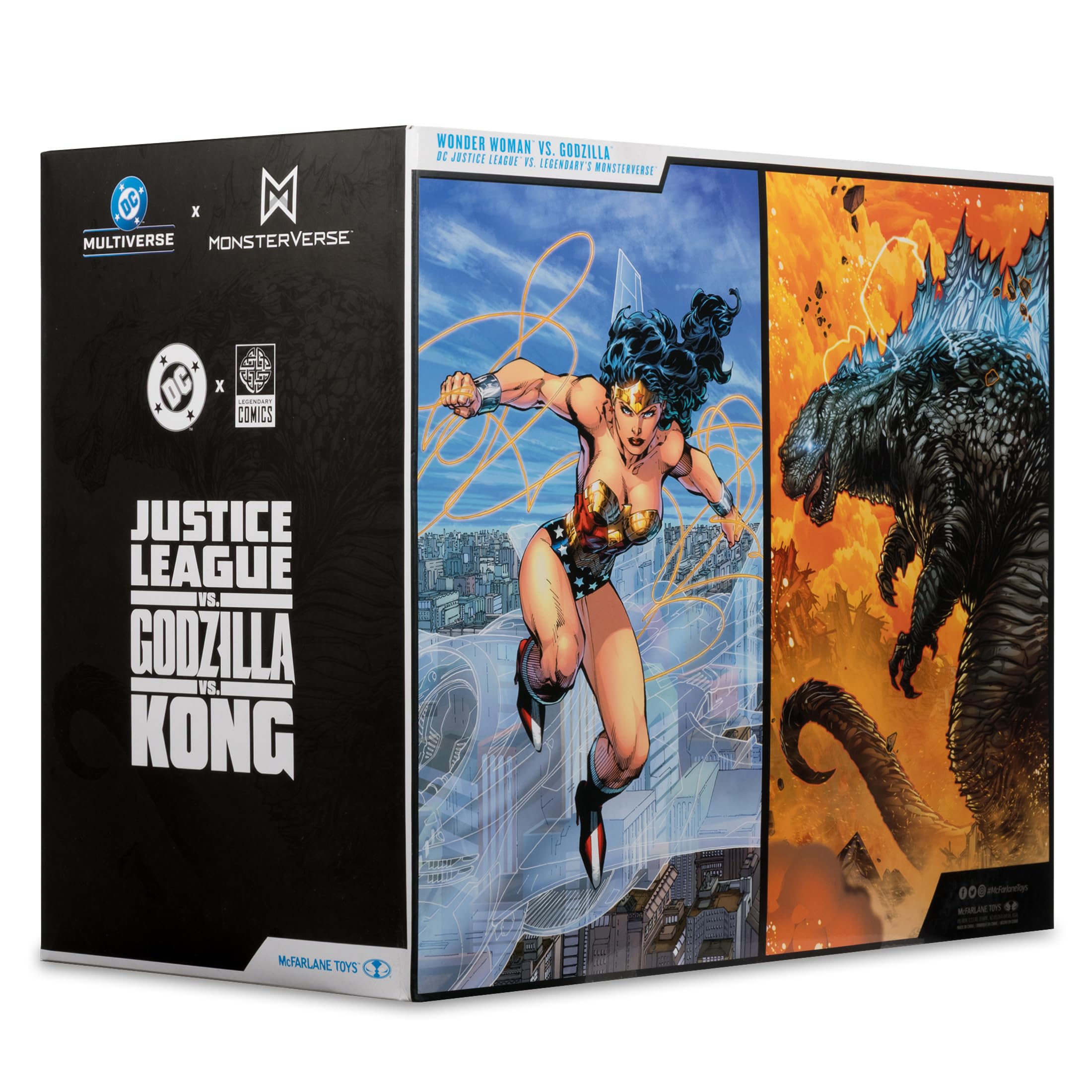 McFarlane Toys - DC Multiverse Wonder Woman kontra Godzilla (Liga Sprawiedliwości kontra Godzilla) 2 szt