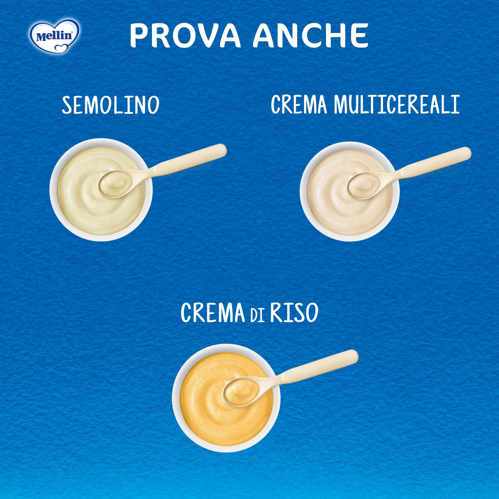 Mellin - Crema Mais e Tapioca - Alimento con vitamina B1, per Bambini dal 4° mese Compiuto - 6 Confezioni da 400gr (Totale 2400gr)