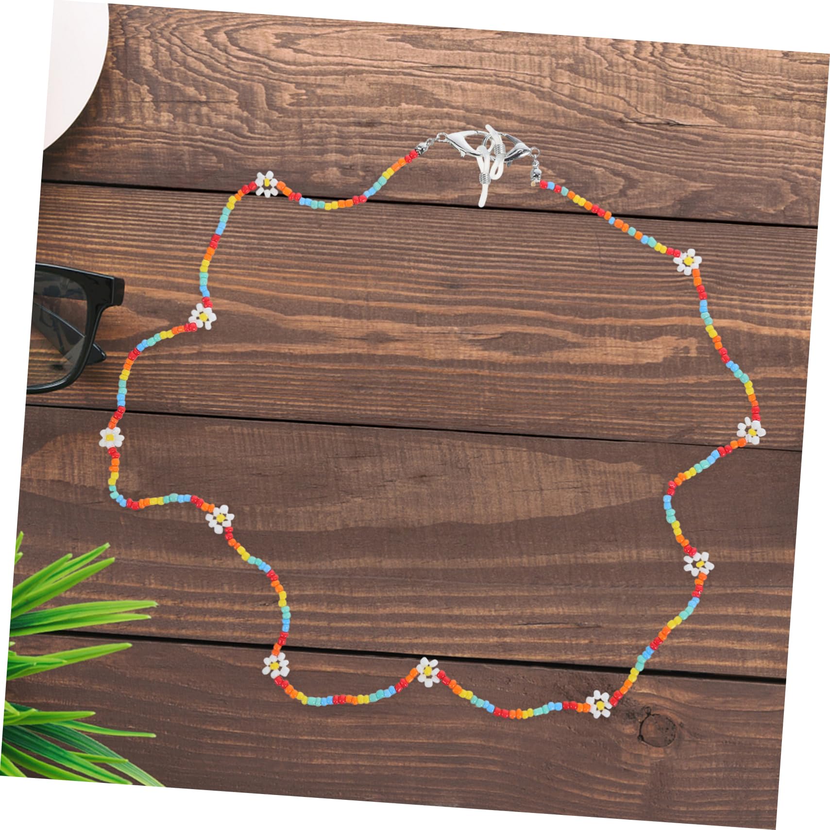 Gatuida Teiliges Blumenperlen Brillenketten Stilvolle Daisy Maskenhalter Bunte Farben Für Sonnenbrillen Lesebrillen Und Masken Halt Für Sport Und Freizeit