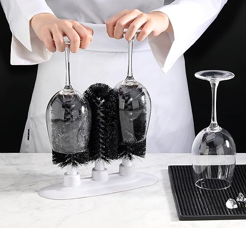 Miniatura 7 de New Star Foodservice - Lavadora de vasos con tres cepillos, base con ventosa (54484)