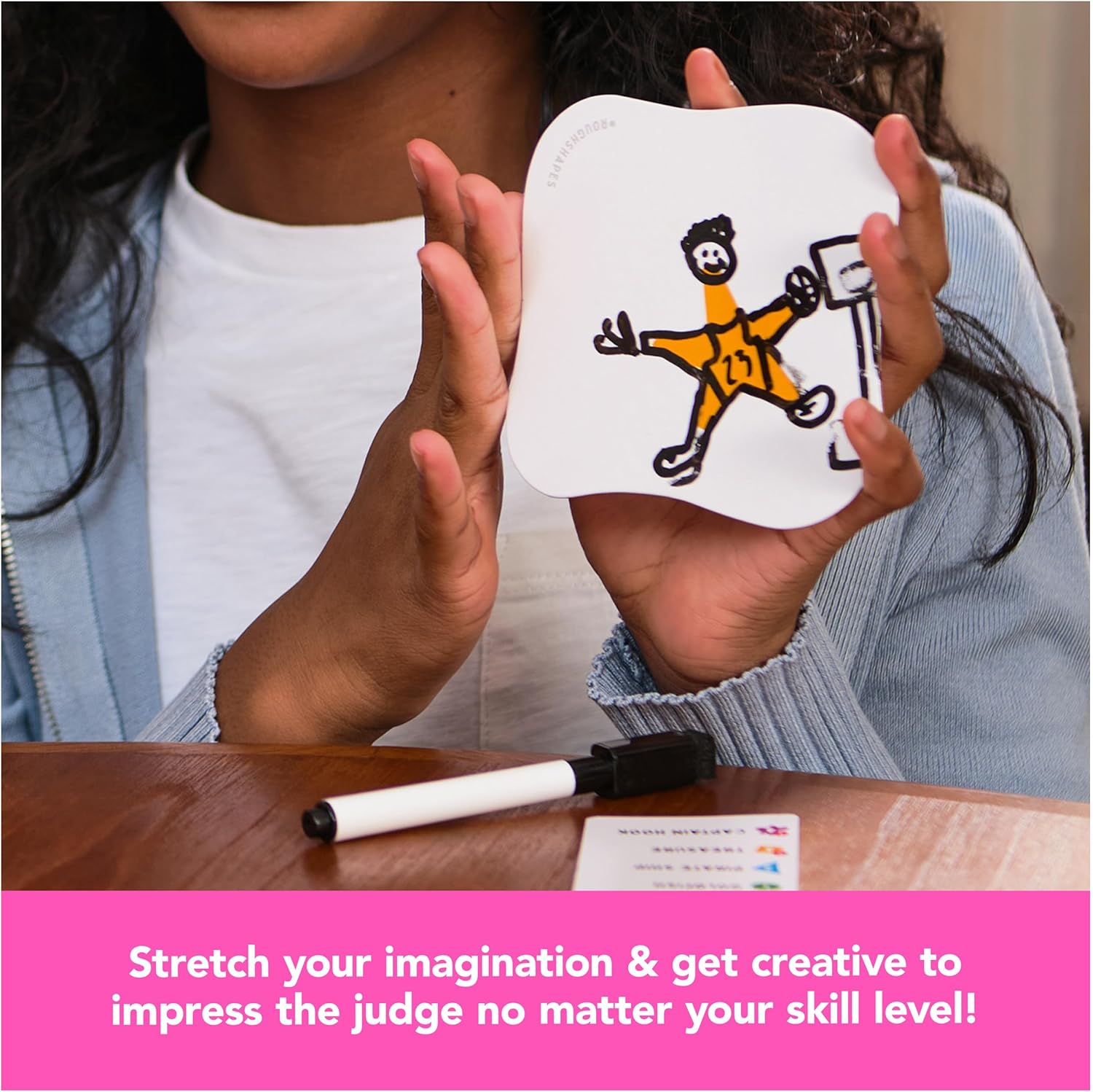 Spin Master Games, Rough Shapes, Quick-Drawing Game for Artists & Doodlers of All Levels with Hilarious & Challenging Prompts, Easy Indoor Activity, for Kids & Family, 3-10 Players, Ages 8 & Up 7 81ppPl1kjsL. AC SL1500