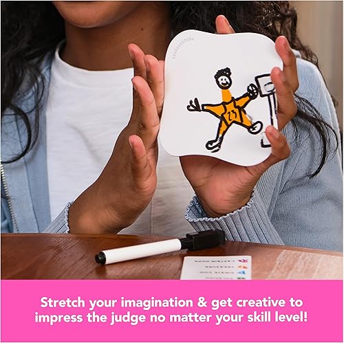 Miniatura 6 de Spin Master Games, Rough Shapes, juego de dibujo rápido para artistas y dibujantes de todos los niveles con indicaciones divertidas y desafiantes,