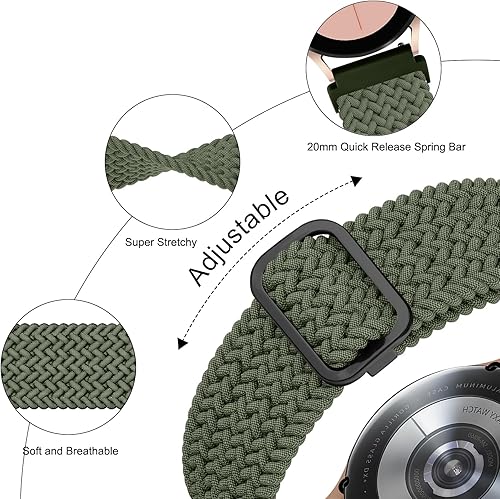 Miniatura 2 de Correas de 0.866 in compatibles con Samsung Galaxy Watch de 1.81 pulgadas  Samsung Galaxy Watch 3 de 1.77 pulgadas  Gear S3 FrontierClassic, correa