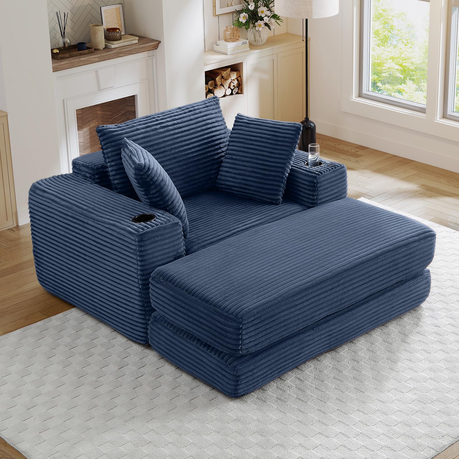 JEEOHEY Oversized Chaise Lounge Chair