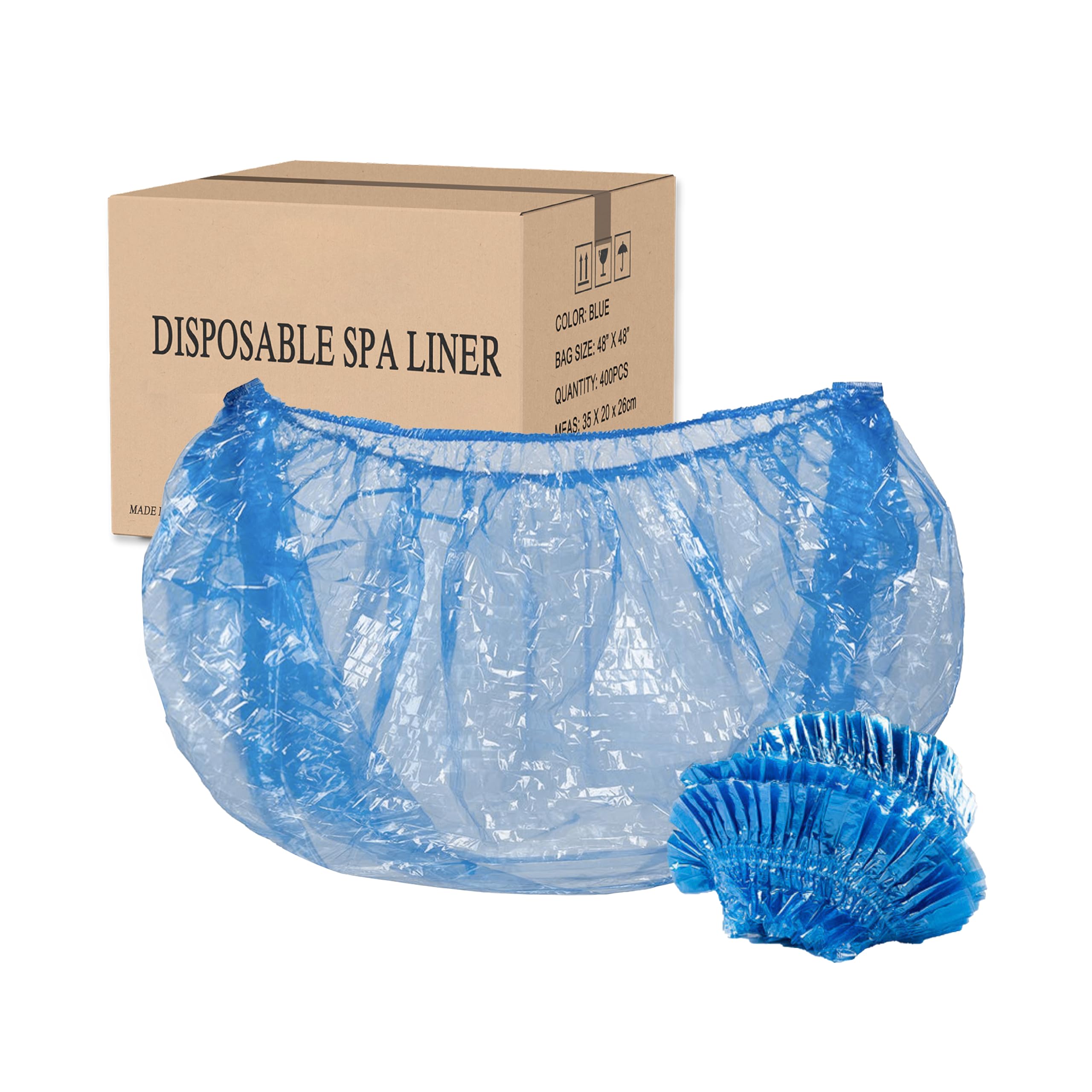 Pedicure Bags for Feet Pedicure Liners Disposable 400pcs, Spa Liners for Pedicure 48'' x 48'' x 9.5 mic Spa Liners Foot