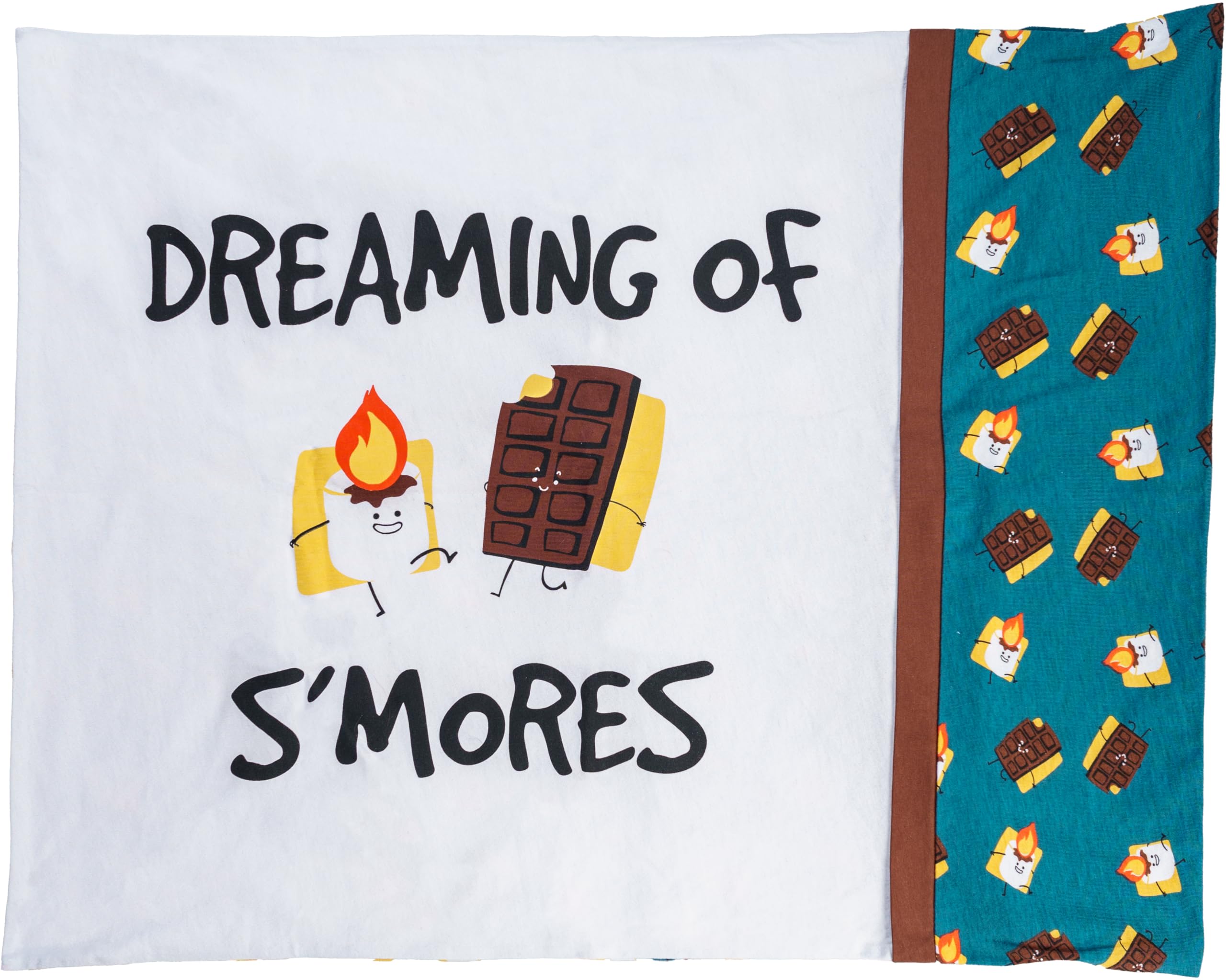 Camping et S'Mores taie d'oreiller déco pour des soirées cocooning en famille