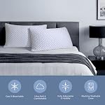 OSBED Shredded Memory Foam Pillows King Size Set of 2, Cooling Pillows for Sleeping 2 Pack, Adjustable Loft Bed Firm or Soft Pillows for Side, Back, Stomach, Hot Sleepers (20"x 36")