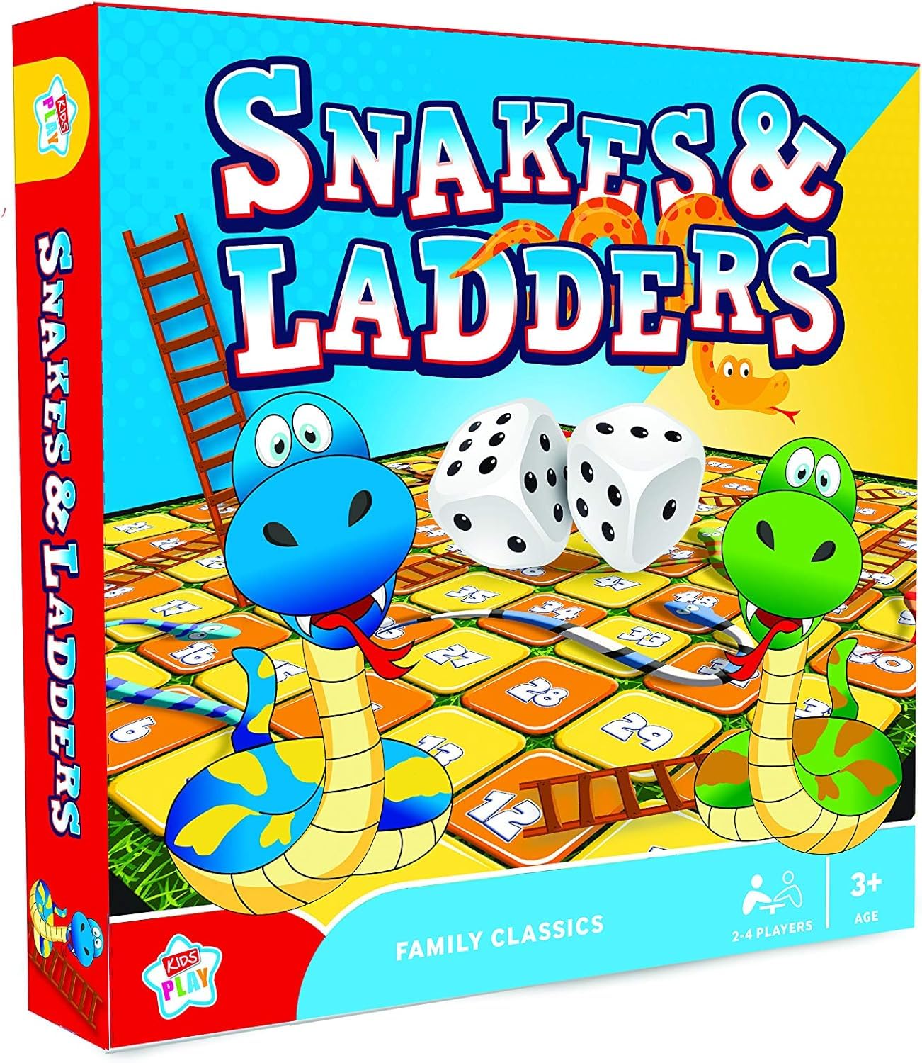Happium Kids Play Snakes & Ladders Family Classics Board Game 2-6 Players Age 3+