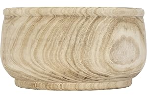 Creative Co-Op Medium Natural Paulownia Wood Planter