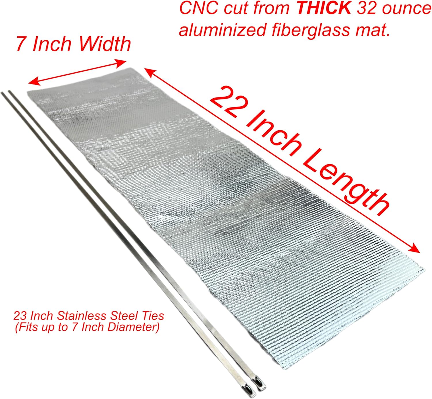Universal Starter Heat Shield Barrier Blanket, prevents premature starter failure - Thermal Zero - Fits starters on Chevrolet, Ford, Chrysler, Small Block, Big Block engines and many more.