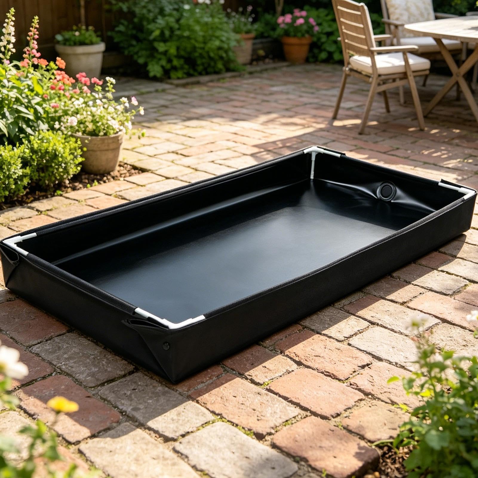 Sandbox pliable Outdoor Water Play with Detachable Drain Pipe