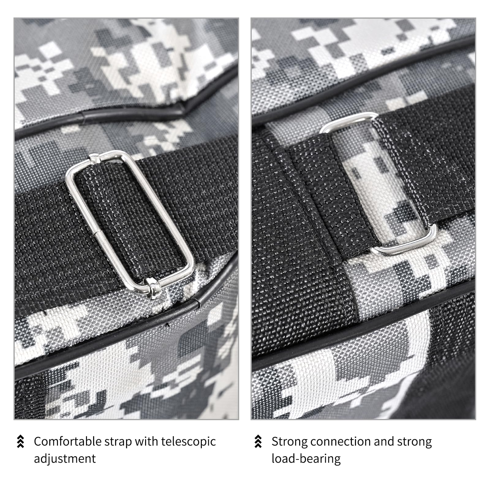 LEOFISHING Bolsa portátil de 3 capas para caña de pescar, duradera, plegable, para caña de pescar, carrete, bolsa de transporte para aparejos, bolsa de almacenamiento de aparejos, impermeable