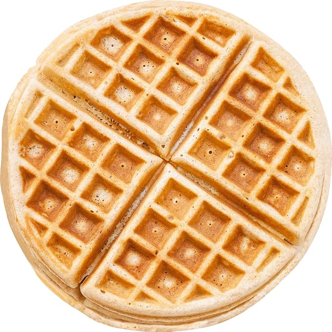 JUICEBERRY Waffle Blanket Throw for Kids & Adults; Lightwight & Soft for Sofa, Couch, Bed & Travel; Gifting for Foodies and Loved Ones (Food Blanket, Round 172cm, Pack of 1)