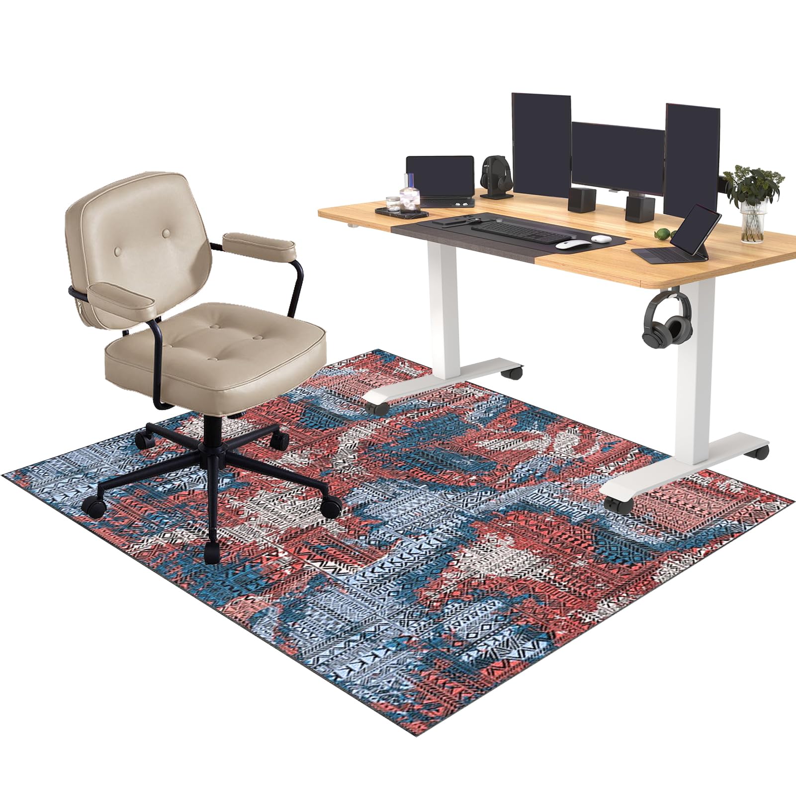 Tappeto Protettivo Trasparente Per Sedia Da Ufficio 90x120cm | Salvapavimento In Vinile Per Legno, Laminato E Piastrelle - Foto 13