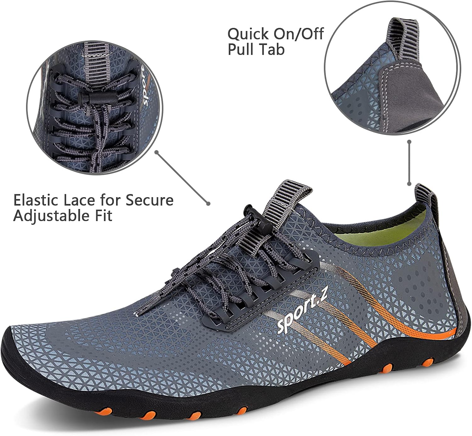 WateLves Water Shoes Mens Womens Barefoot Beach Swim Shoes Quick-Dry Aqua Socks Pool Shoes for Surf Yoga Water Aerobics - Image 3