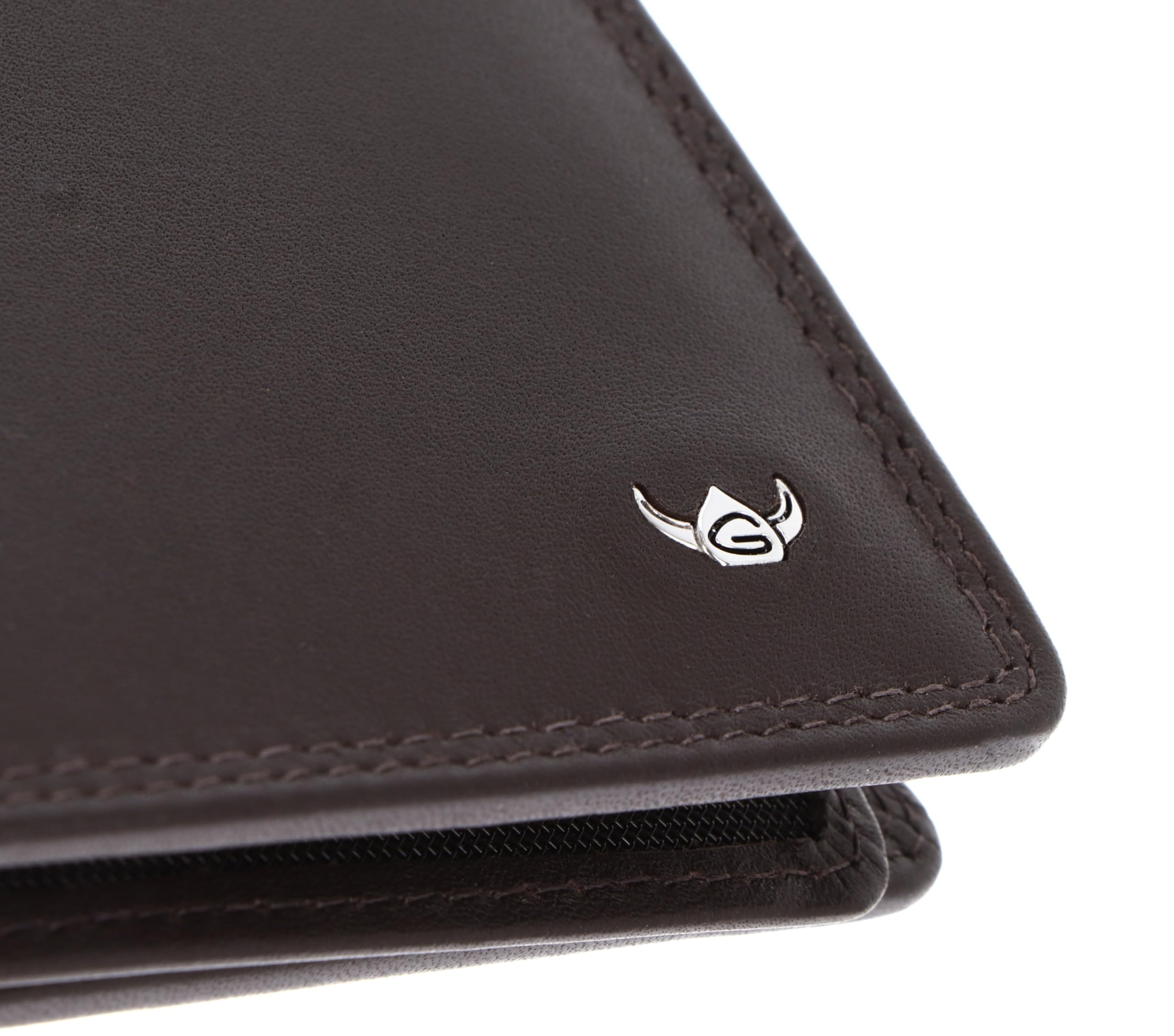 Golden Head Leder Geldbörse Polo RFID Protect Scheintasche 1138 Dunkelbraun