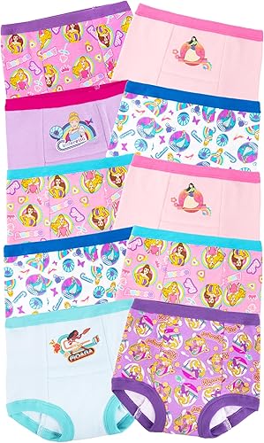 Miniatura 3 de Disney Pantalón de entrenamiento y kit de iniciación para niñas de princesa para niños pequeños, incluye calcomanías y tabla de seguimiento, tamaños