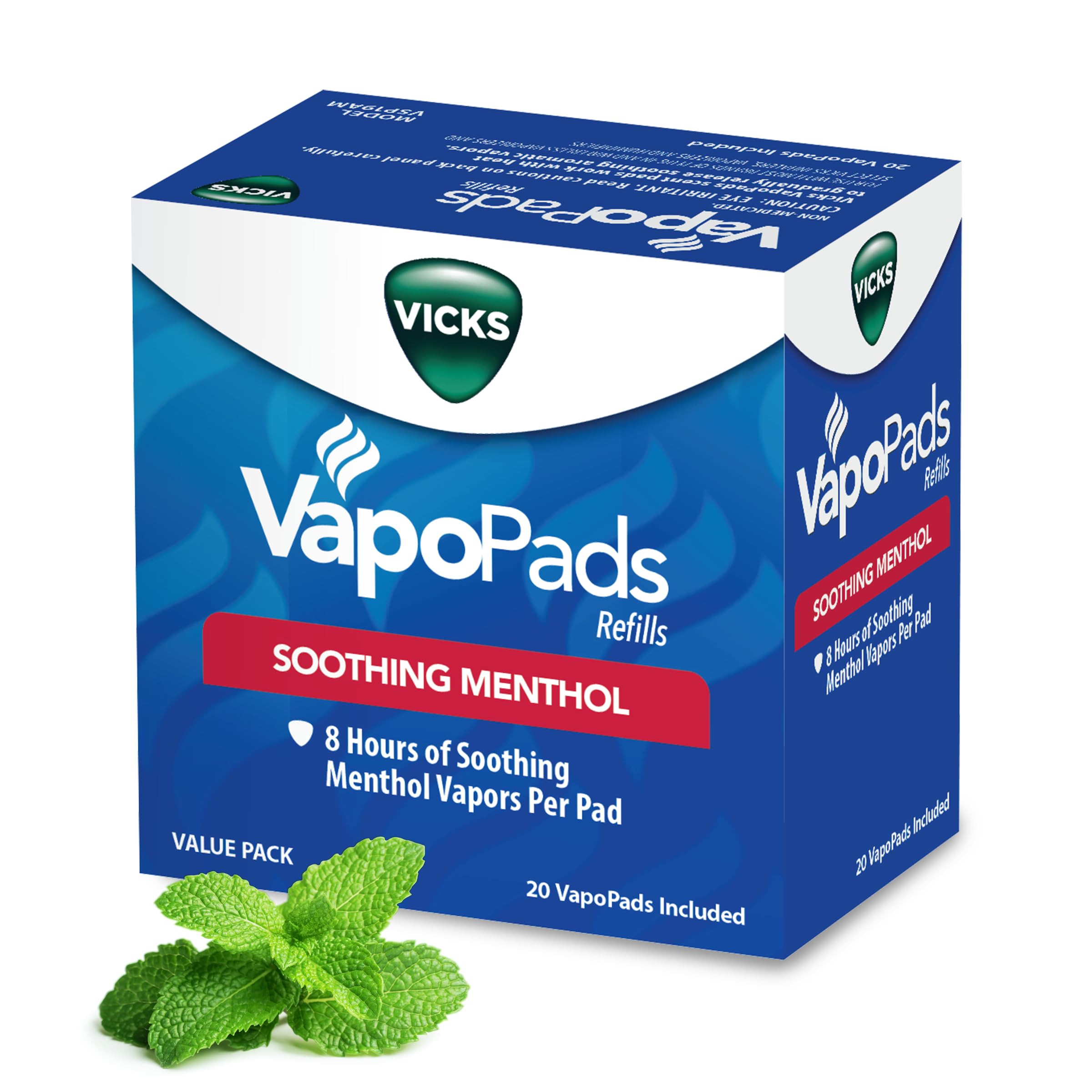 Vicks VapoPads with Original Menthol Formula, 20-Pack, Box Color May Vary