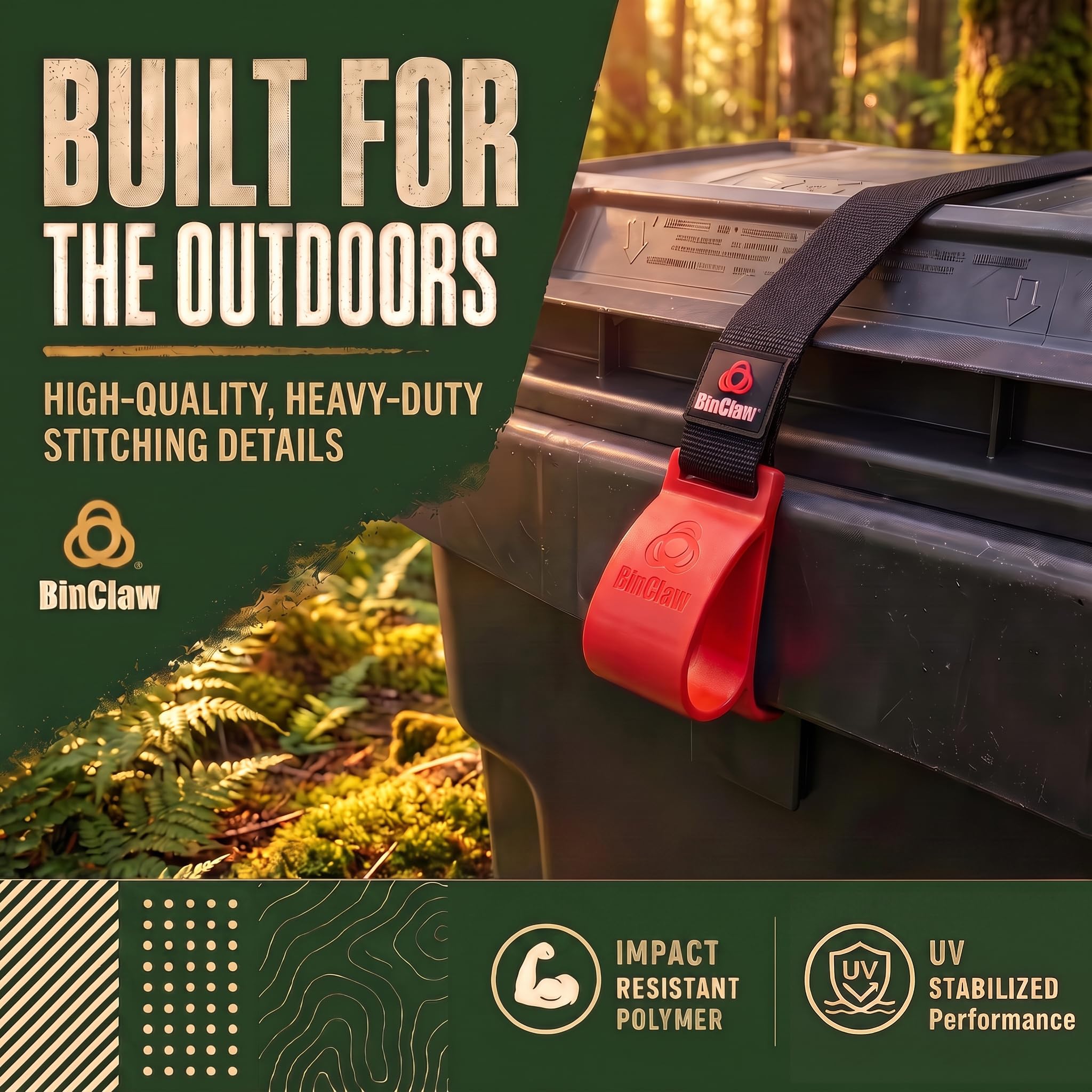 Trash Can Lock Strap - Keep Raccoons Out! -7