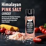 Herbion Naturals Himalayan Grindière à grains de sel rose grossier, 225 Grammaire (7.9 Ounce), facile à utiliser, qualité suprême, forme pure de sel (paquet de 1)