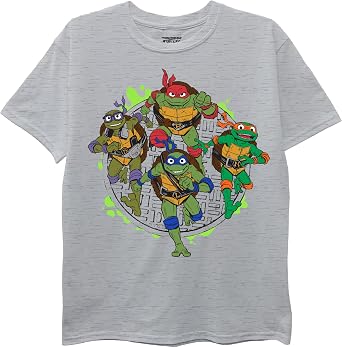 Teenage Mutant Ninja Turtles Boys Teenage Mutant Ninja Turtles TMNT Character Tee - Leo, Donnie, Raph, Mikey - Sizes 2-7
